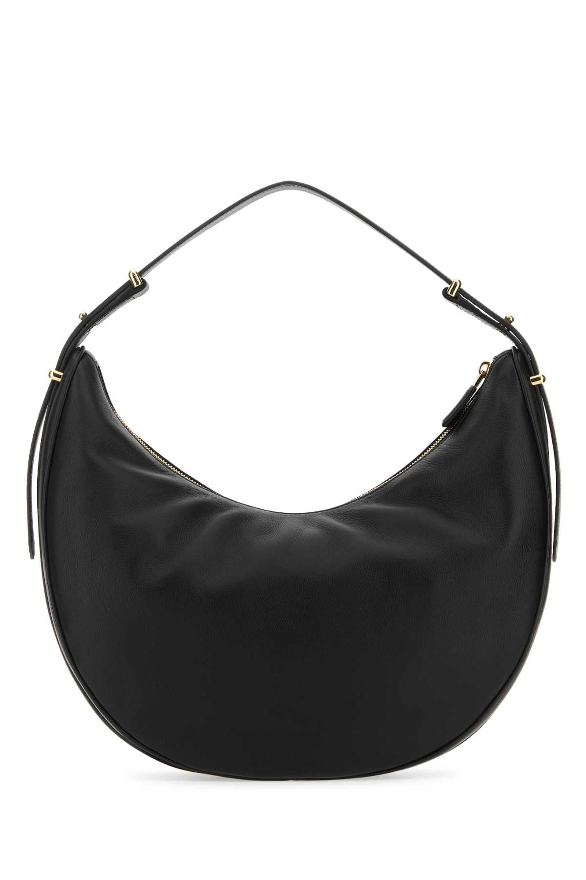 Prada Women Black Leather Big Arquã¨ Handbag by Luosophy