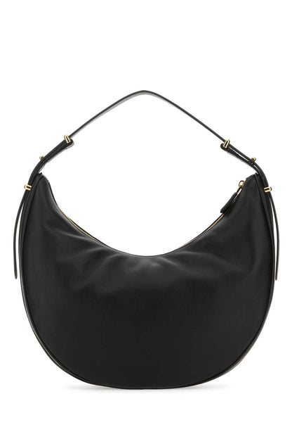Prada Women Black Leather Big Arquã¨ Handbag by Luosophy