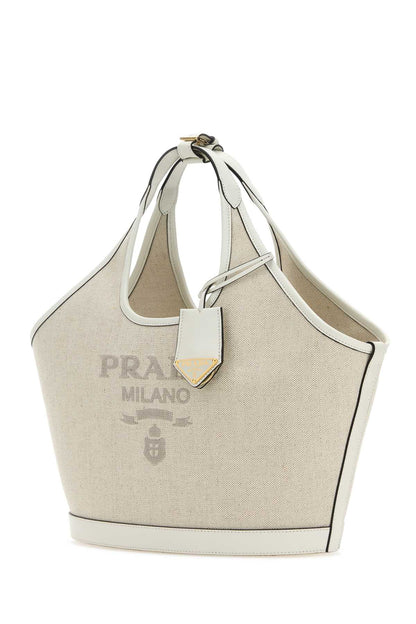 Prada Women Sand Canvas Handbag by Luosophy