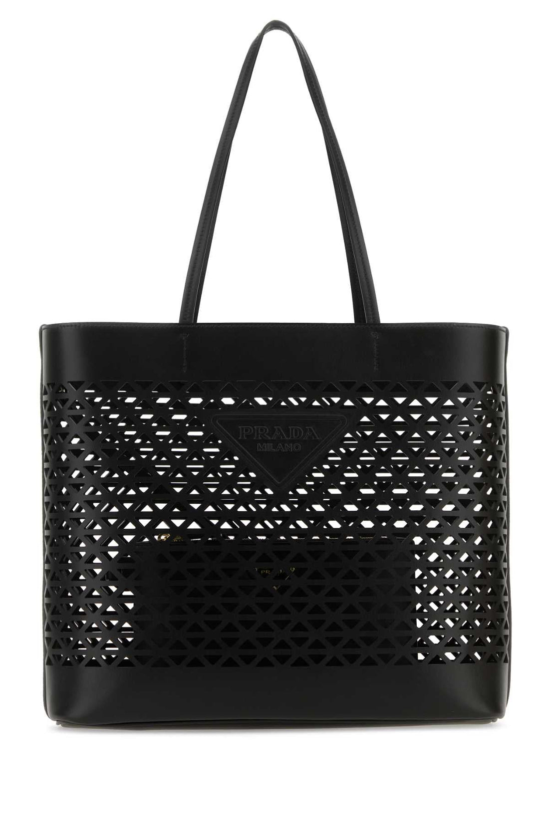 Prada Women Black Leather Shopping Bag by Luosophy