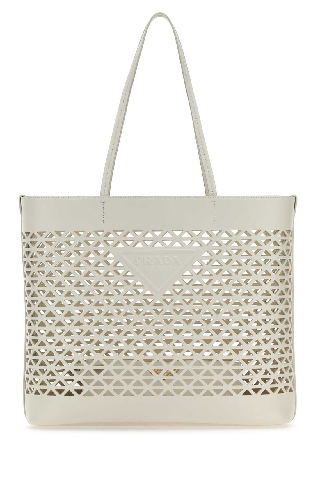 Prada Women White Leather Shopping Bag by Luosophy