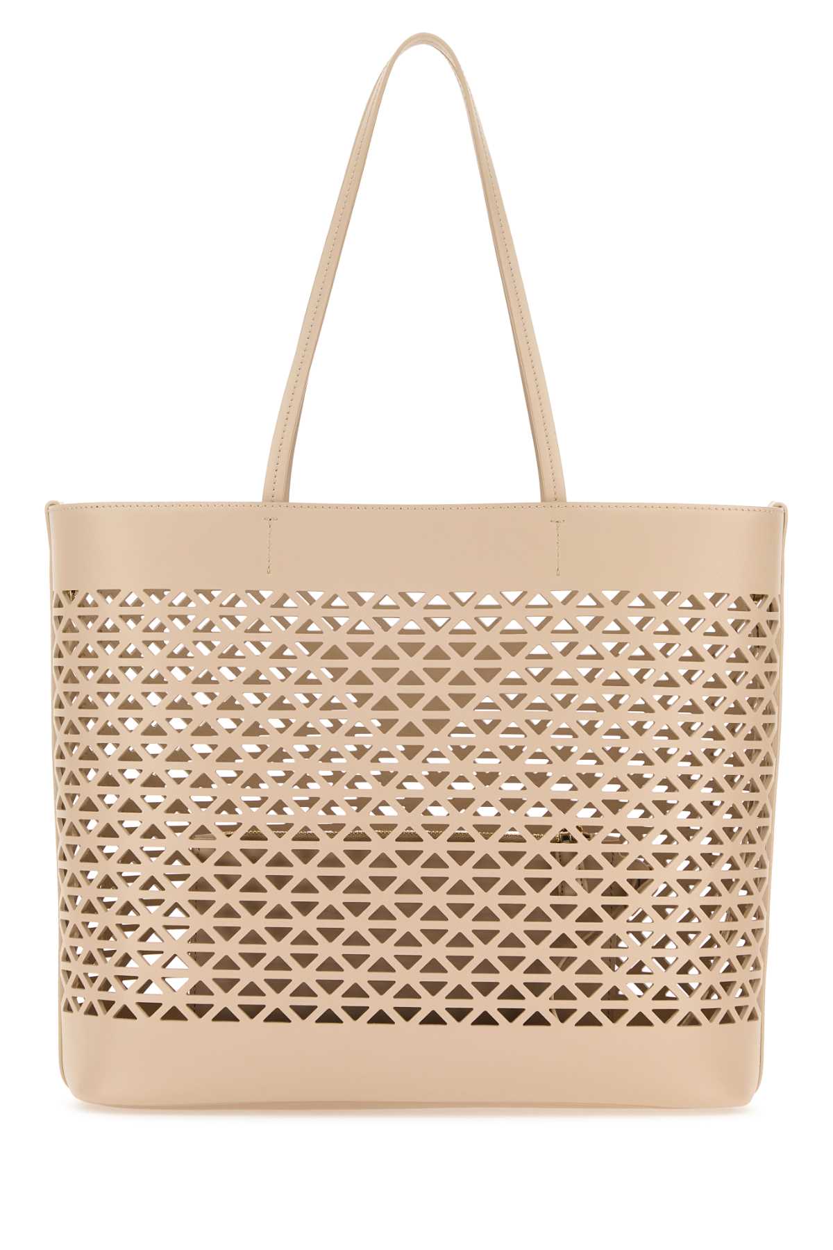 Prada Women Sand Leather Shopping Bag by Luosophy