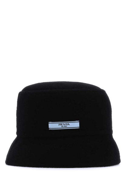 Prada Women Midnight Blue Cashmere Bucket Hat by Luosophy