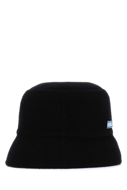 Prada Women Midnight Blue Cashmere Bucket Hat by Luosophy