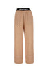 Palm Angels Women Printed Linen Blend Wide-Leg Pant by Luosophy