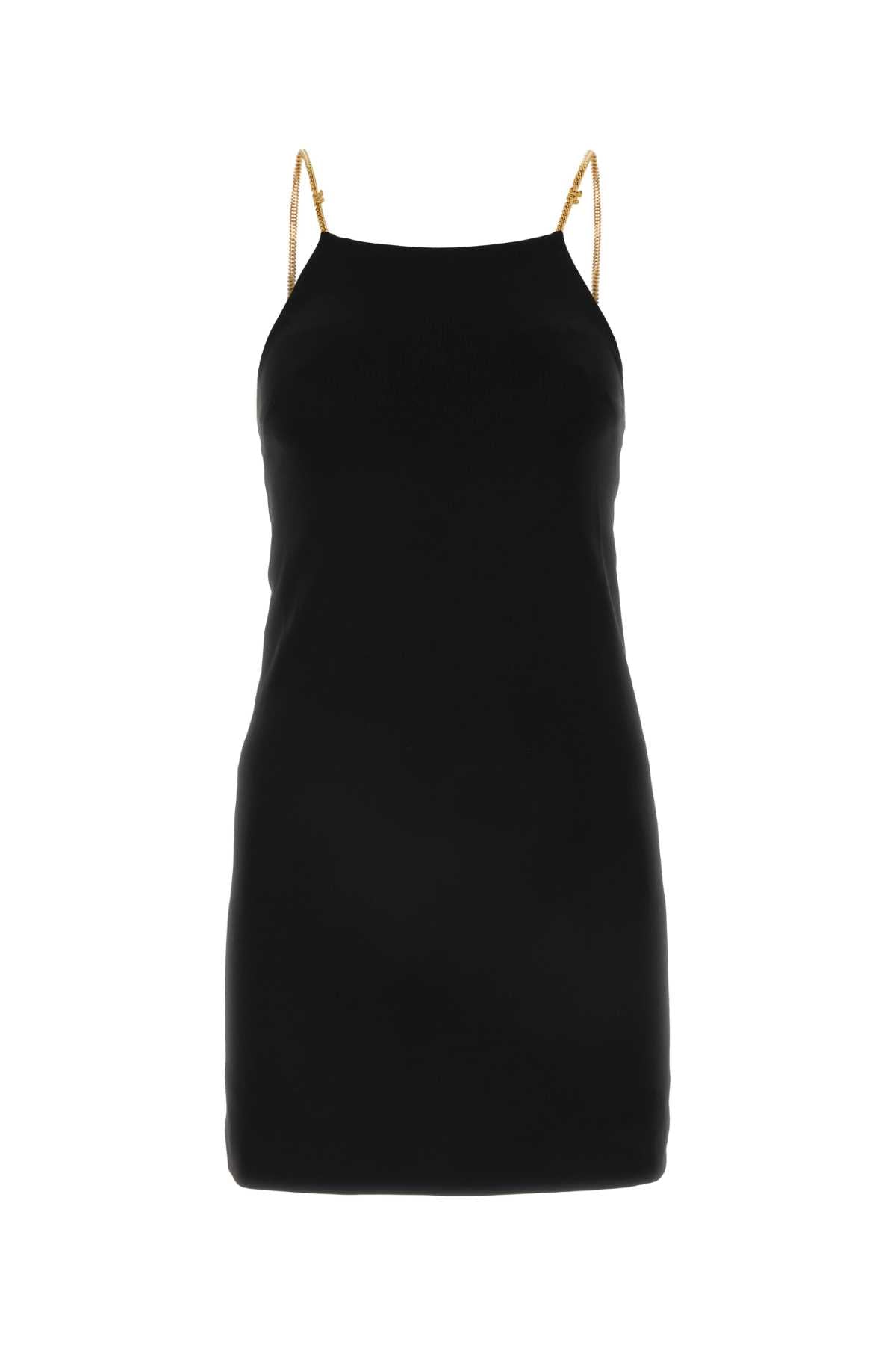 Palm Angels Women Black Jersey Mini Dress by Luosophy