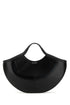Alexander Mcqueen Women Black Leather The Cove Shopping Bag by Luosophy
