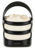 Alexander Mcqueen Women Two-Tone Leather The Rise Bucket Bag by Luosophy