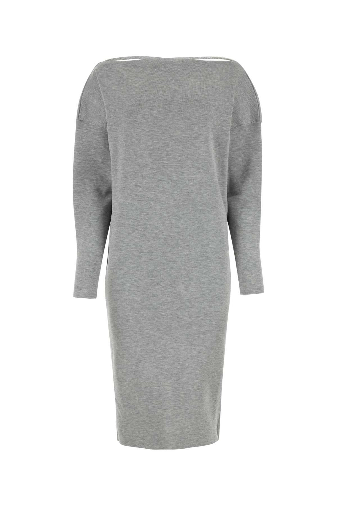 Gucci Women Grey Stretch Wool Blend Dress by Luosophy