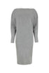 Gucci Women Grey Stretch Wool Blend Dress by Luosophy