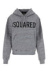 Dsquared Women Melange Grey Cotton Sweatshirt by Luosophy