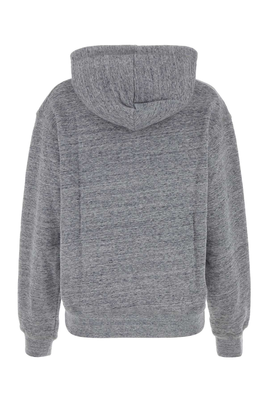 Dsquared Women Melange Grey Cotton Sweatshirt by Luosophy