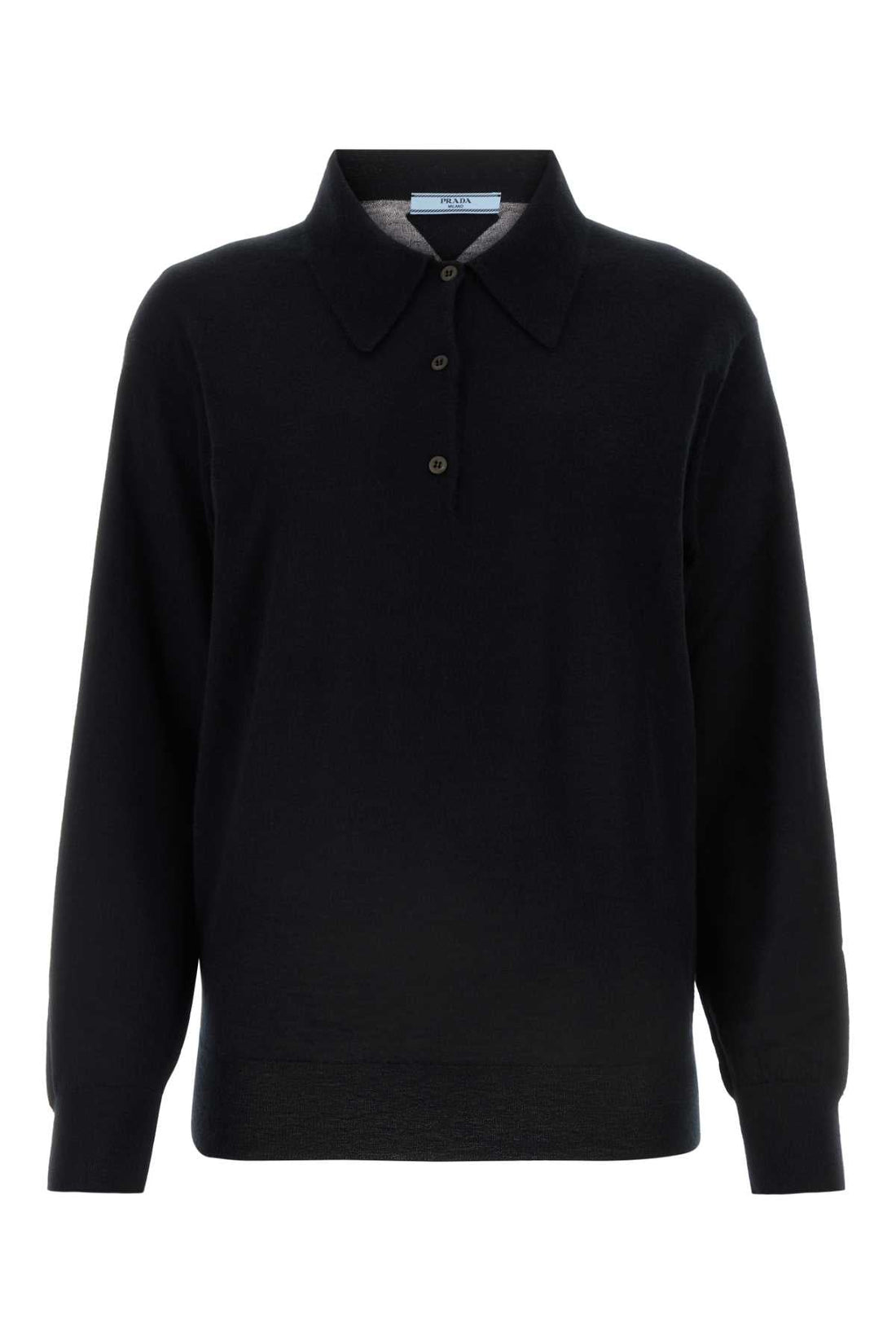 Prada Women Black Cashmere Polo Shirt by Luosophy