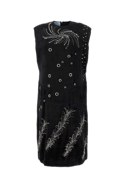 Prada Women Black Velvet Dress by Luosophy