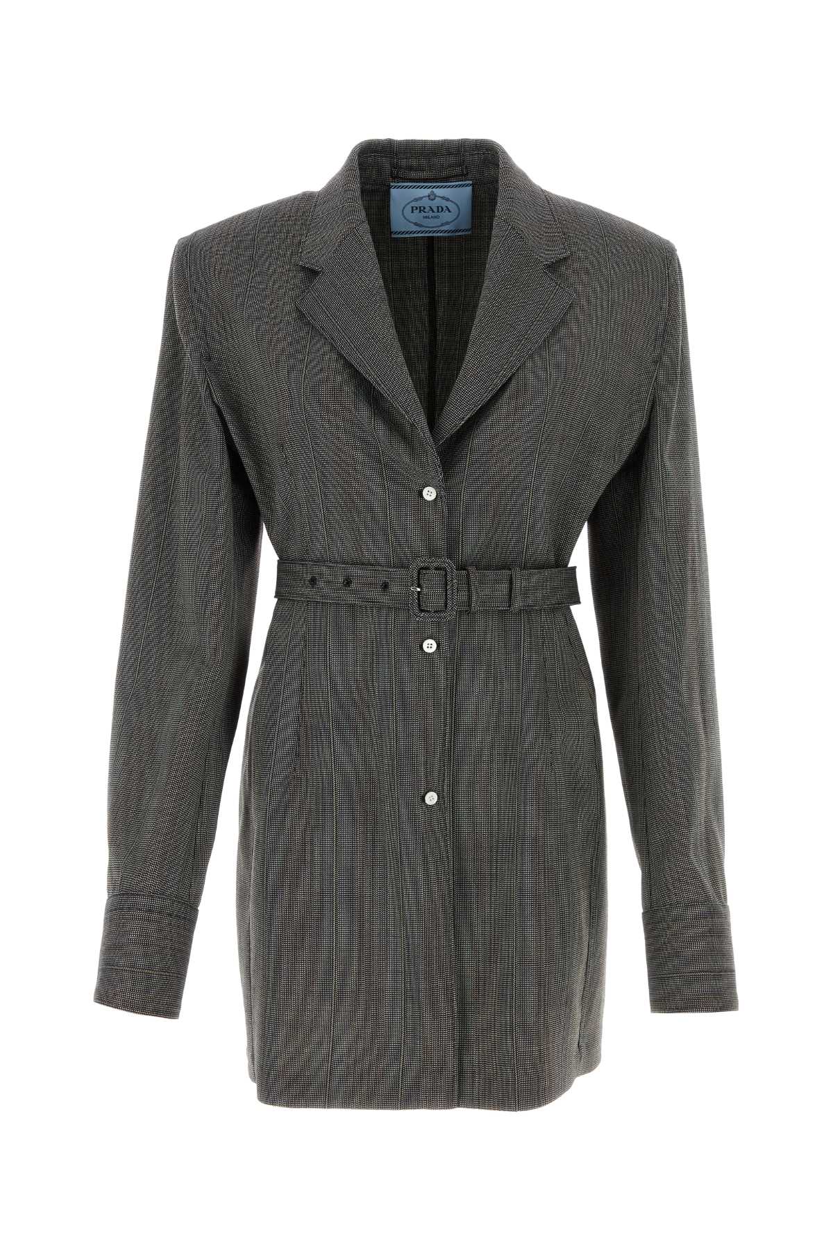 Prada Women Multicolor Wool Blazer by Luosophy
