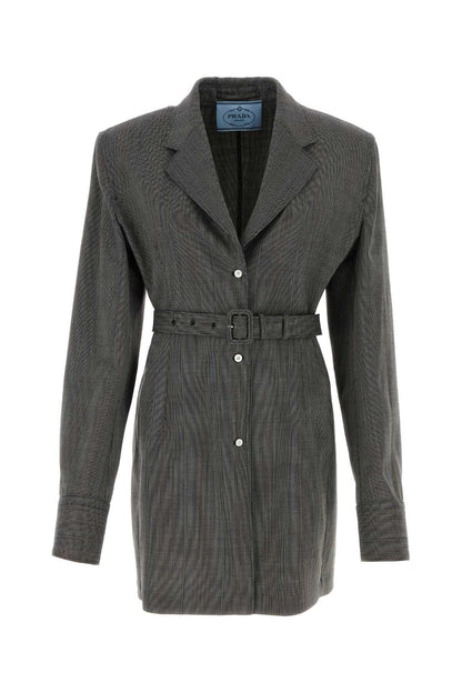 Prada Women Multicolor Wool Blazer by Luosophy