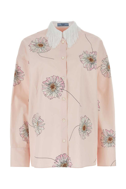 Prada Women Printed Poplin Oversize Shirt by Luosophy