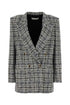 Alessandra Rich Women Embroidered Tweed Oversize Blazer by Luosophy