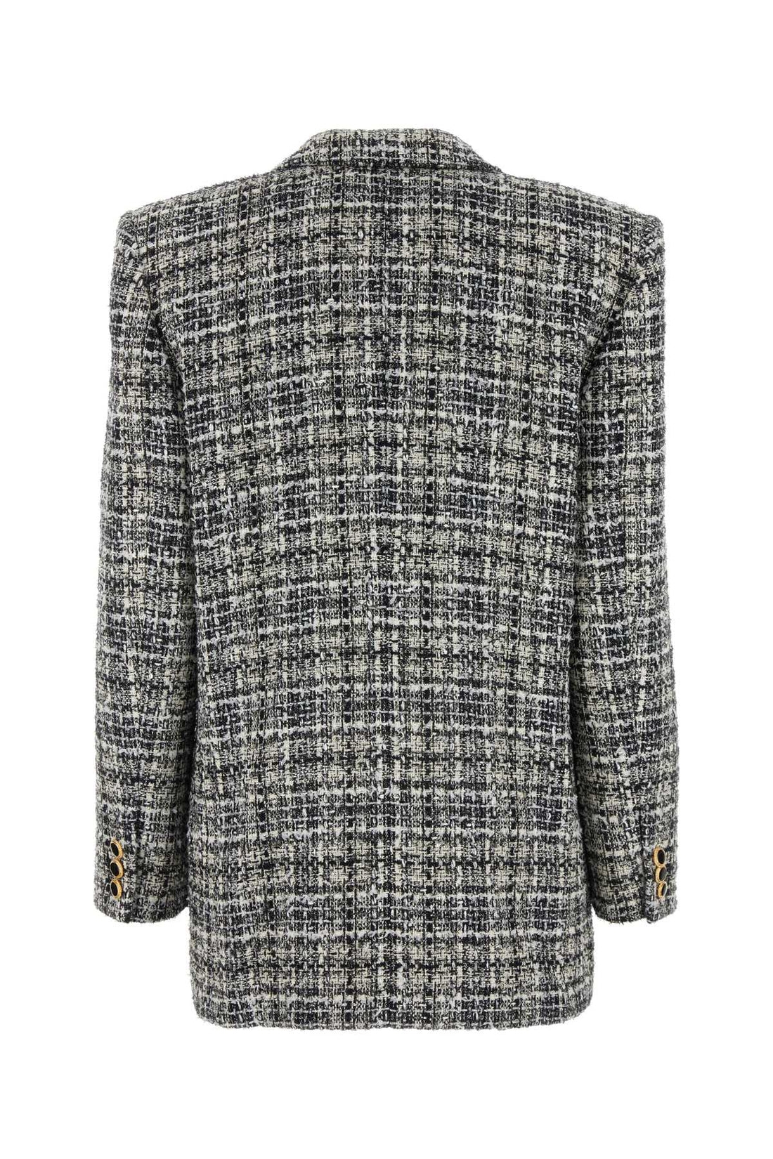 Alessandra Rich Women Embroidered Tweed Oversize Blazer by Luosophy
