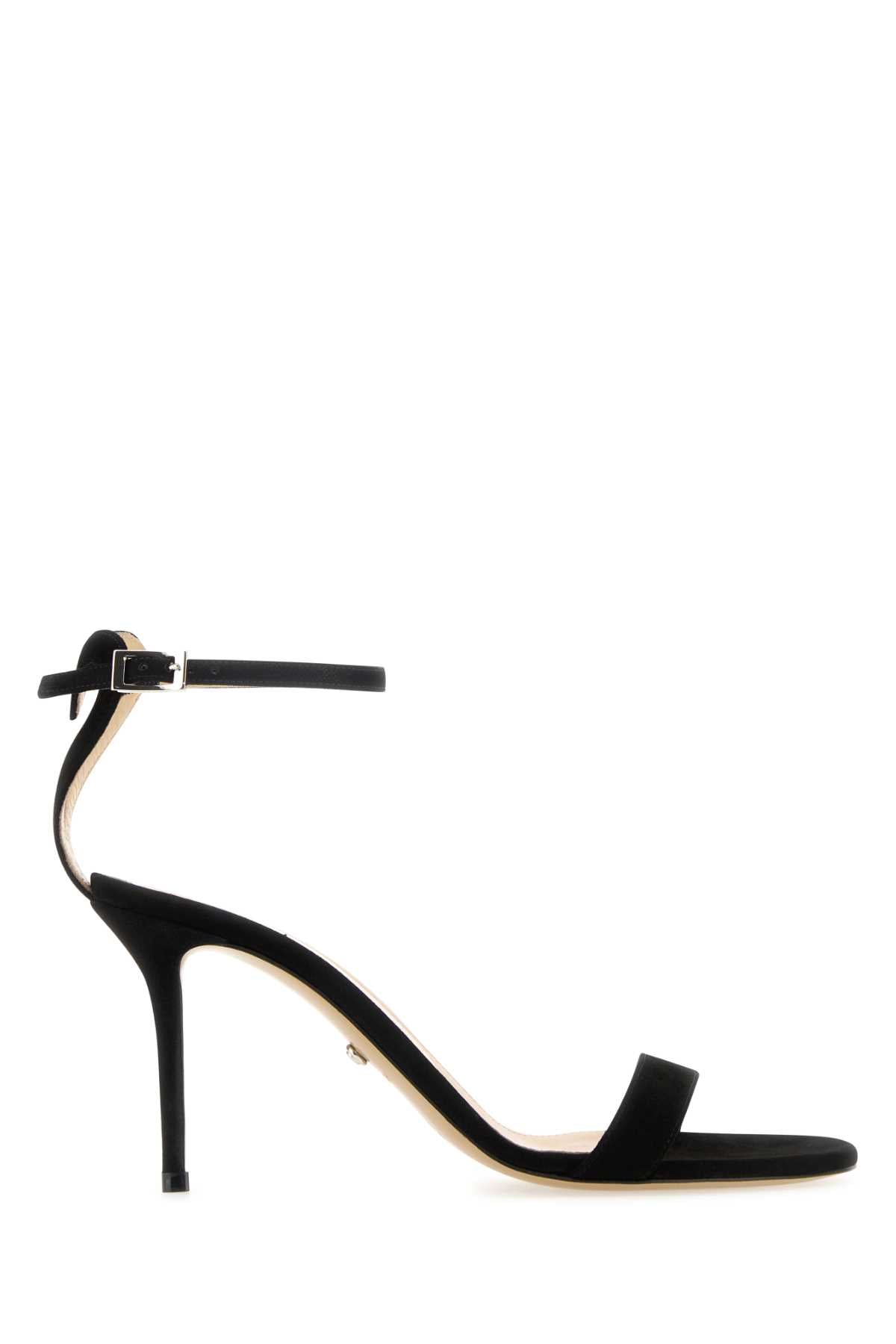 Mach&amp;Mach Women Black Suede Sandals by Luosophy