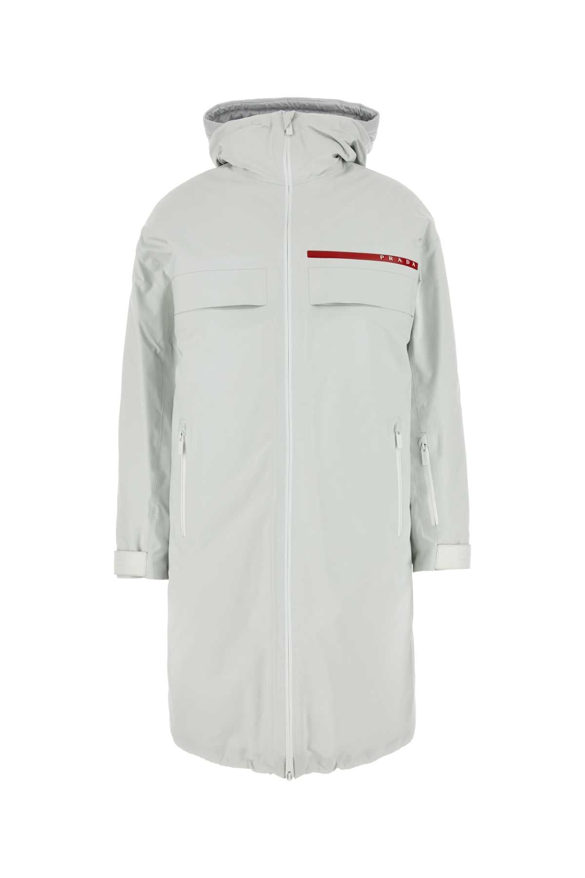 Prada Women Chalk Re-Nylon Padded Jacket by Luosophy