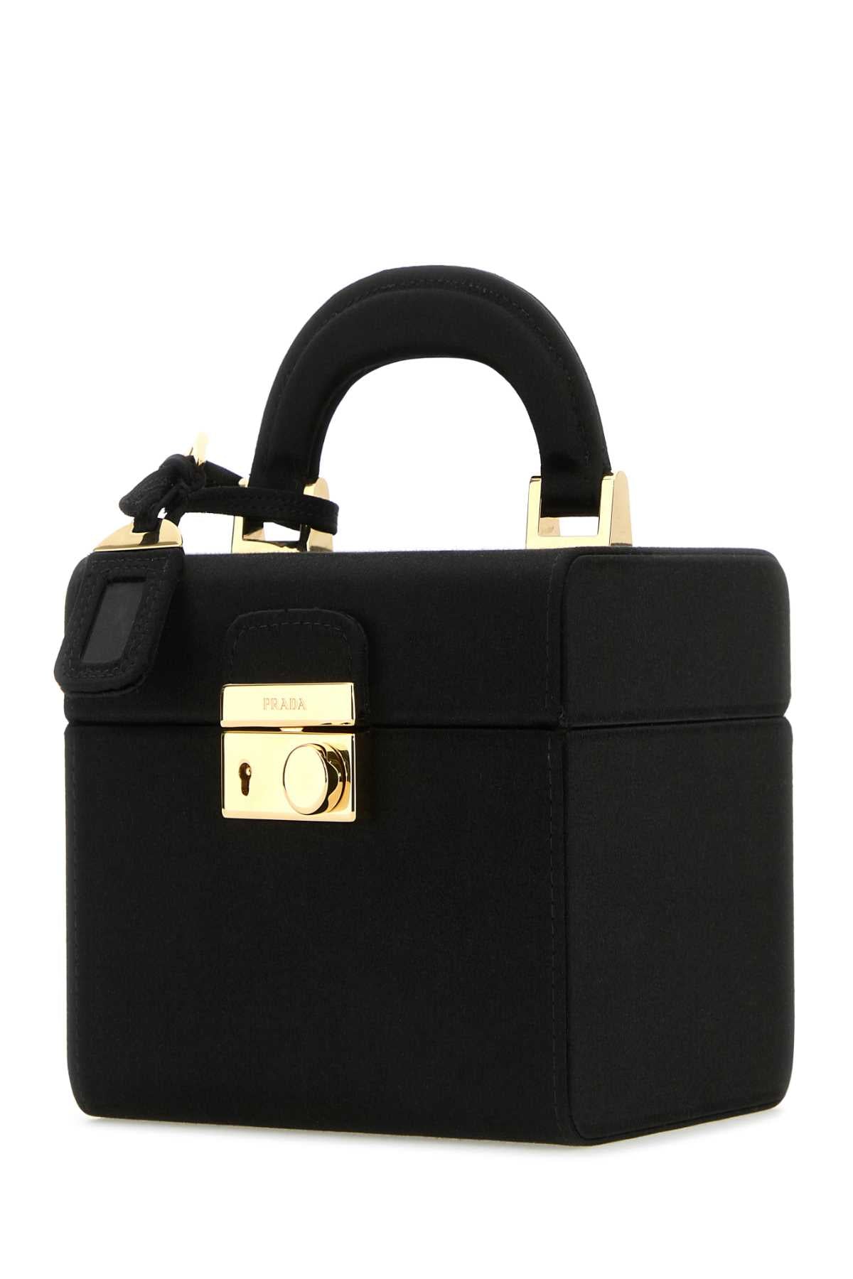 Prada Women Black Satin Jewel Case by Luosophy