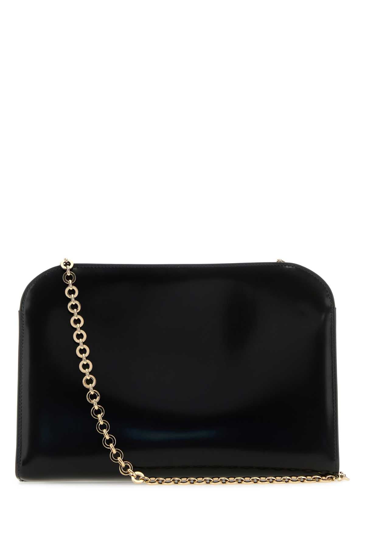 Salvatore Ferragamo Women Black Leather Clutch by Luosophy
