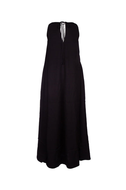 Toteme Women T-Strap Crepe-Back Satin Dress by Luosophy