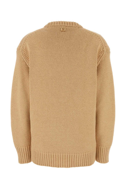Chloe Women Skin Pink Cashmere Blend Oversize Sweater by Luosophy