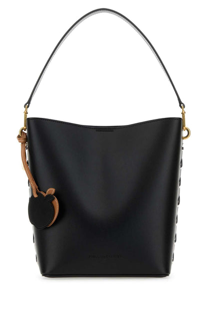 Stella Mccartney Women Black Alter Mat Frayme Bucket Bag by Luosophy