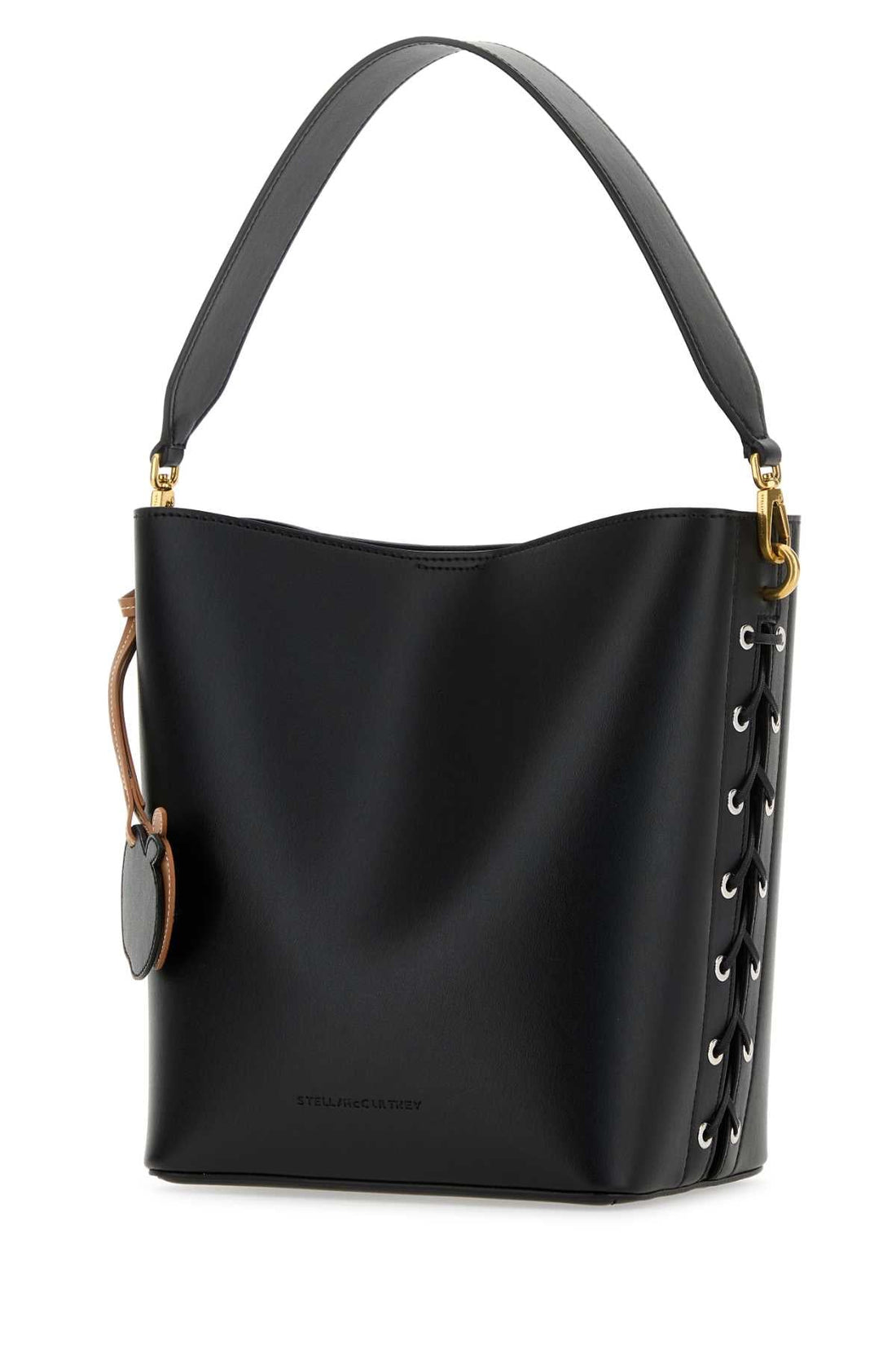 Stella Mccartney Women Black Alter Mat Frayme Bucket Bag by Luosophy