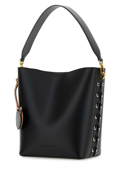 Stella Mccartney Women Black Alter Mat Frayme Bucket Bag by Luosophy