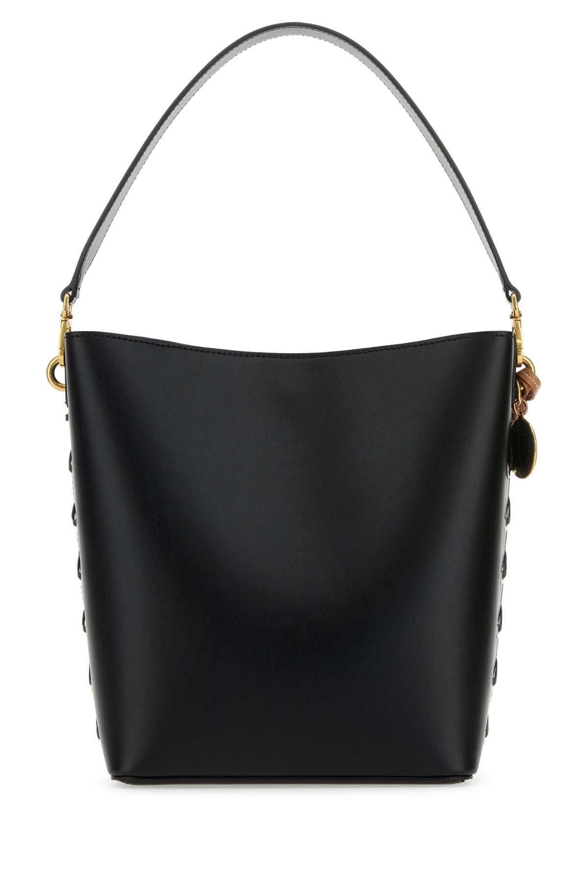 Stella Mccartney Women Black Alter Mat Frayme Bucket Bag by Luosophy
