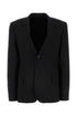 Balenciaga Women Black Wool Blazer by Luosophy