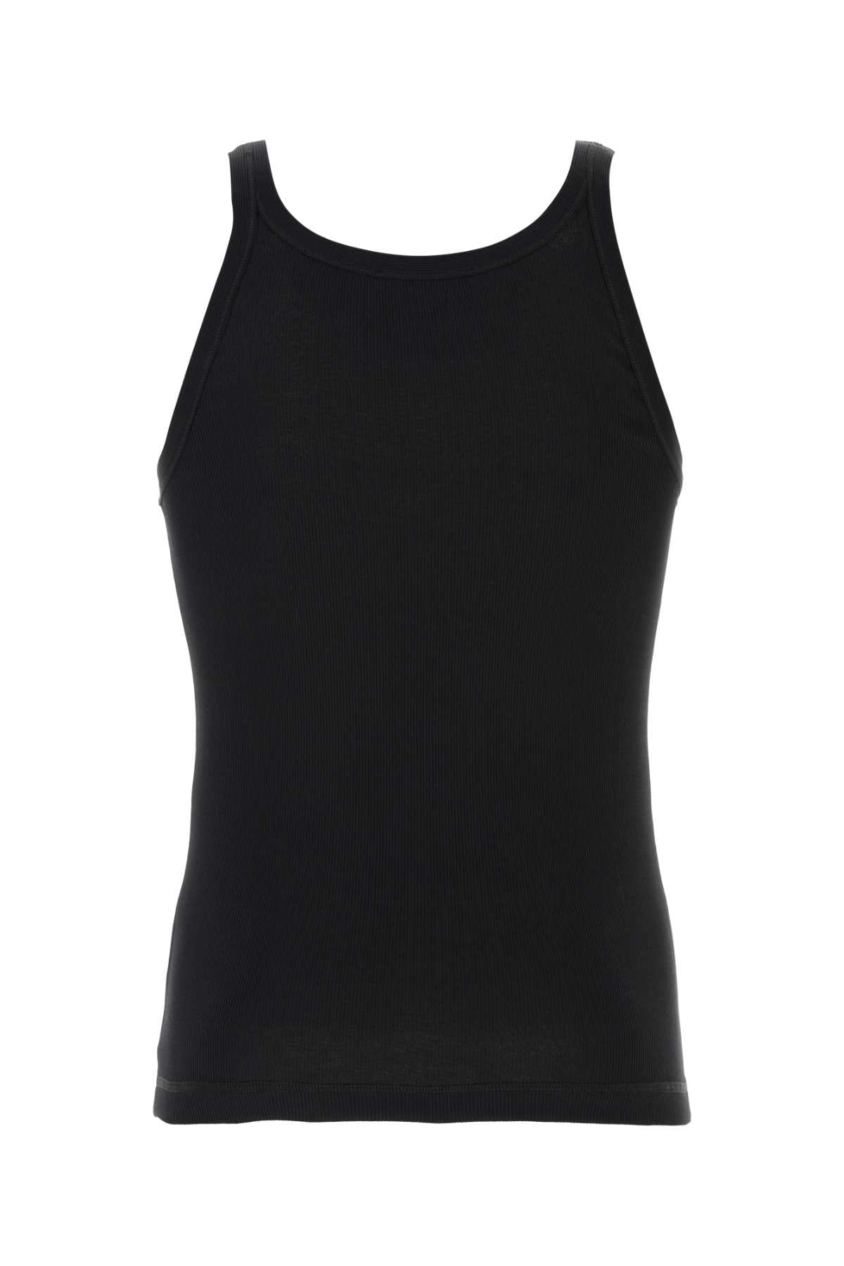 Dolce &amp; Gabbana Men Black Cotton Tank Top
