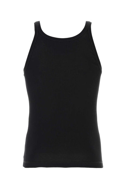 Dolce &amp; Gabbana Men Black Cotton Tank Top