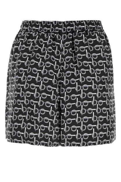 Burberry Women Printed Silk Shorts by Luosophy