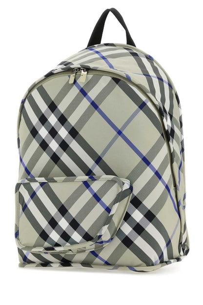 Burberry Men Printed Nylon Shield Backpack by Luosophy