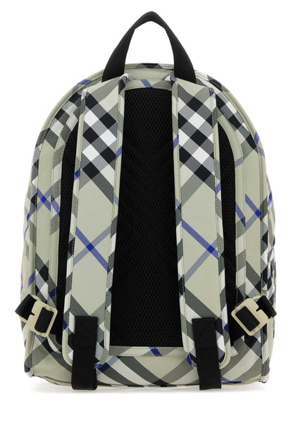 Burberry Men Printed Nylon Shield Backpack by Luosophy