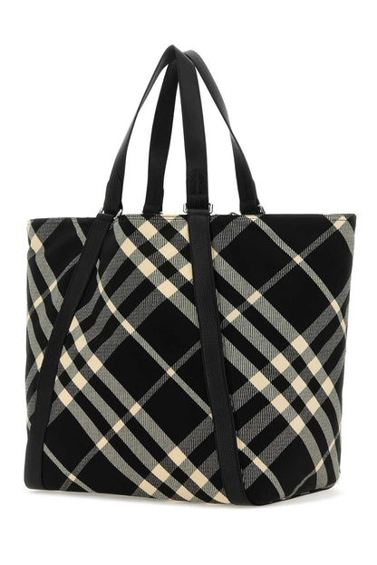 Burberry Men Embroidered Fabric Festival Shopping Bag by Luosophy