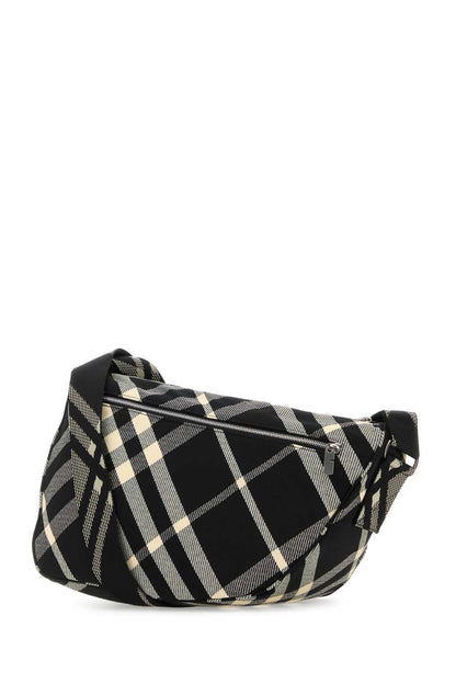 Burberry Men Embroidered Fabric Shield Crossbody Bag by Luosophy