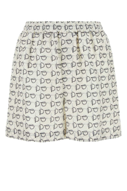 Burberry Women Printed Silk Shorts by Luosophy