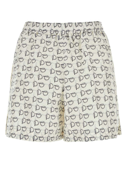 Burberry Women Printed Silk Shorts by Luosophy