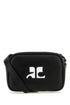 Courreges Women Black Leather Reedition Shoulder Bag by Luosophy