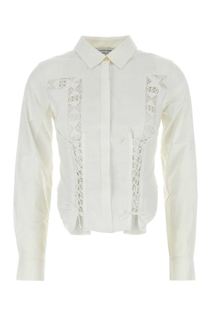 Marine Serre Women White Cotton Shirt