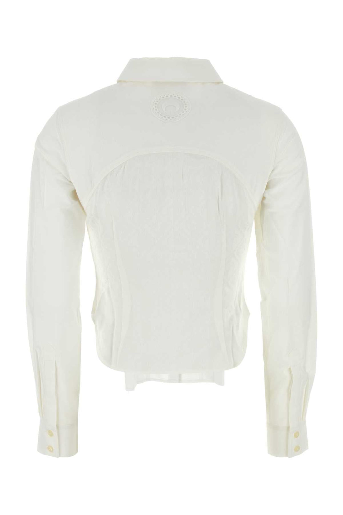 Marine Serre Women White Cotton Shirt