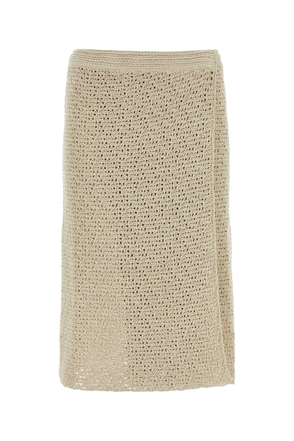 Bottega Veneta Women Sand Crochet Skirt by Luosophy