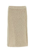 Bottega Veneta Women Sand Crochet Skirt by Luosophy