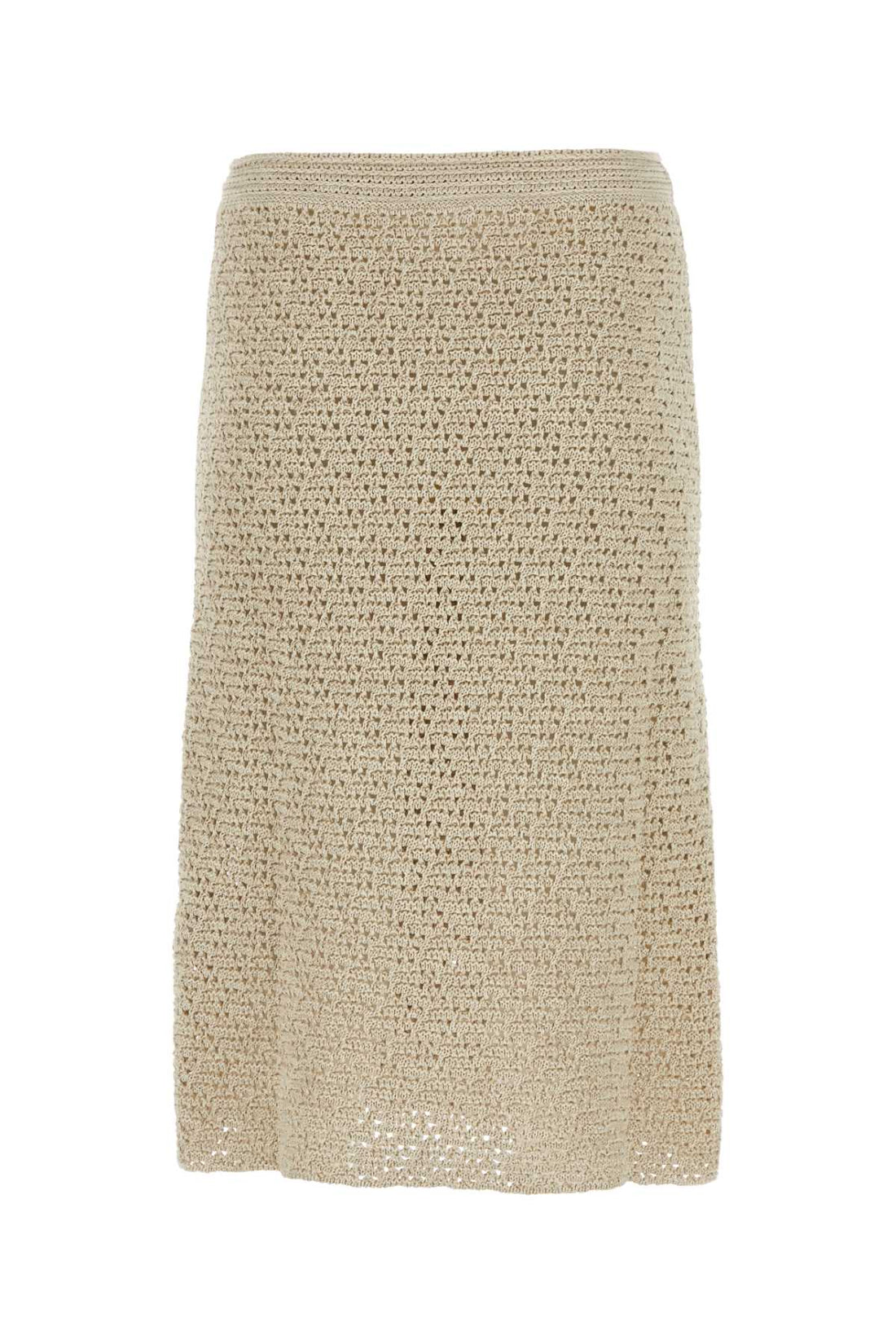 Bottega Veneta Women Sand Crochet Skirt by Luosophy
