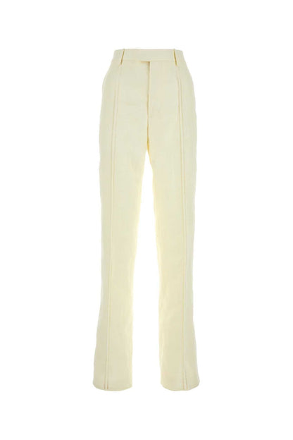 Bottega Veneta Women Cream Linen Pant by Luosophy